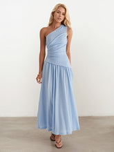 Solid Color Slim Sleeveless One-Piece Dress